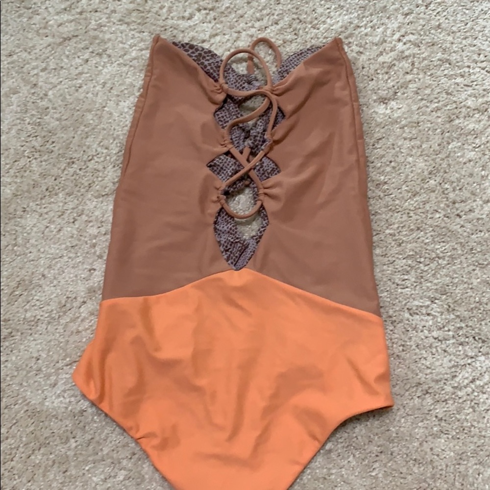 Acacia strapless reversible one piece